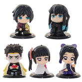Demon Slayer Q Posket Mini Figurine Sets - Kimetsu No Yaiba PVC Dolls for Desktop Decor - Available in 5, 10, 12, and 15 Pieces! - Creatique