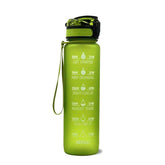 1L Leakproof Tritan Water Bottle with Time Scale & Bounce Cover - Perfect for Outdoor Sports & Fitness - Creatique