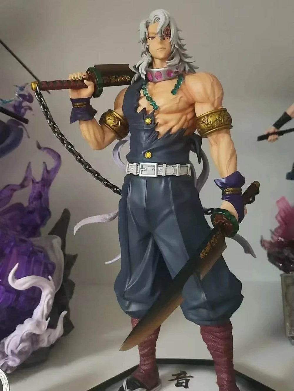 30cm Demon Slayer Hantengu & Himejima Gyoumei Anime Figures - Creatique