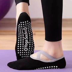 Non-Slip Breathable Yoga Socks for Women - Silicone Bandage Pilates & Dance Fitness Cotton Socks - Creatique