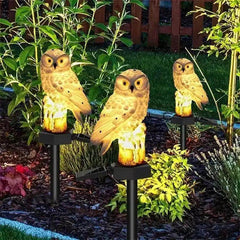 Solar Lamp Owl Animal Solar Garden Lights Solar Powered Solar Led Light Outdoor Garden Decoration Lamp Waterproof Solar Lights - Creatique