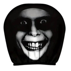 2Pcs Face Printed Car Pillowcase Soft Comfortable Decorative Cushion Cover Auto Seat Headrest Washable Polyester Fabric - Creatique