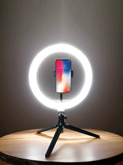 26Cm Ring Light with Adjustable Tripod Stand – Perfect for Photography and Video! - Creatique