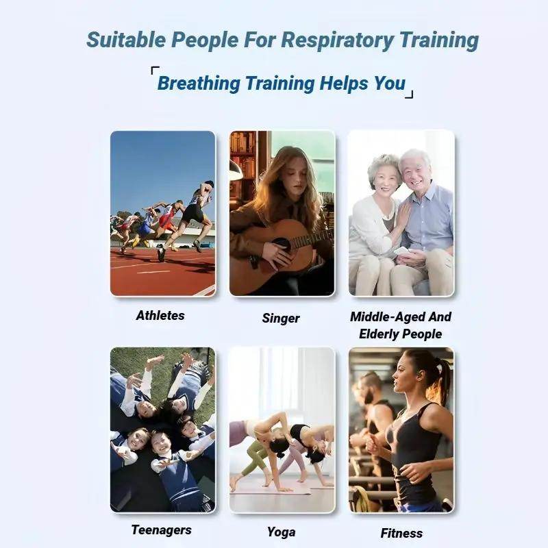 Revolutionary Portable Breathing Trainer - Boost Lung Capacity & Endurance with Adjustable Resistance - Creatique