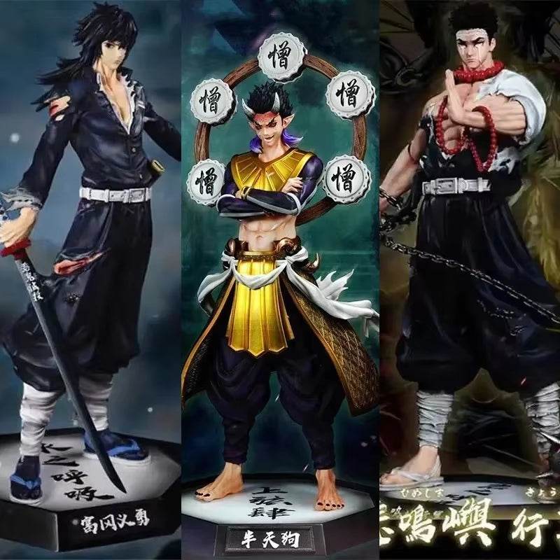 30cm Demon Slayer Hantengu & Himejima Gyoumei Anime Figures - Creatique