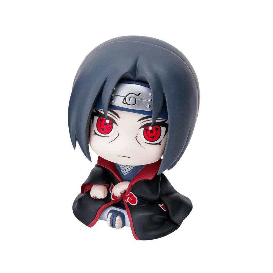 9cm Kawaii Naruto Anime Figure Set - Kakashi, Sasuke & Itachi Action Figures for Collectors and Car Décor - Creatique