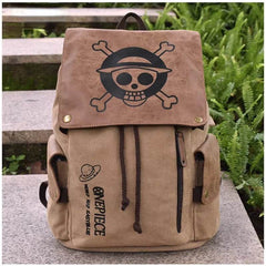 One Piece & Naruto Anime Canvas Backpack - Perfect School Bag for Students & Great Gift Idea! - Creatique