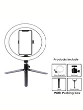 26Cm Ring Light with Adjustable Tripod Stand – Perfect for Photography and Video! - Creatique