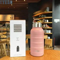 Insulated Double Steel Sports Thermos Mug - Large Capacity Vacuum Flask for Hot & Cold Beverages - Creatique