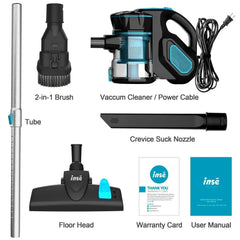 600W High-Performance Corded Vacuum Cleaner - 18Kpa Suction for Homes with Pets & Hard Floors - Creatique
