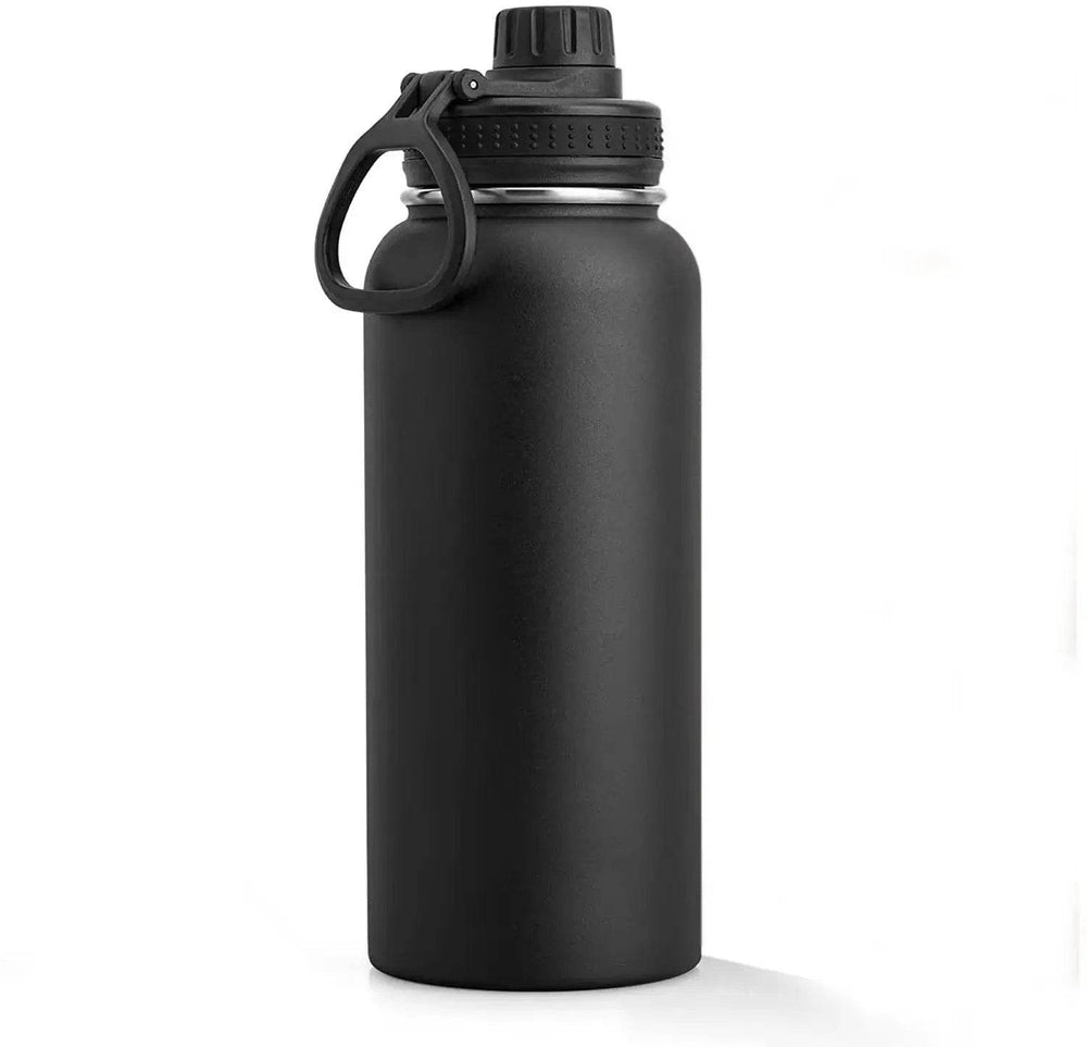 Premium 32 Oz Insulated Stainless Steel Water Bottle - Leakproof Double Wall Vacuum Sport Mug with Wide Mouth Lid - Creatique