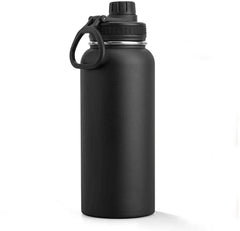 Premium 32 Oz Insulated Stainless Steel Water Bottle - Leakproof Double Wall Vacuum Sport Mug with Wide Mouth Lid - Creatique