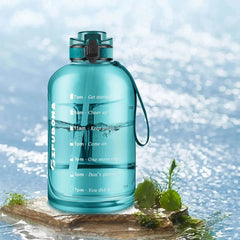 Motivational 3L Water Bottle with Straw & Handle - Leak Proof, BPA Free, Perfect for Active Men & Women - Creatique