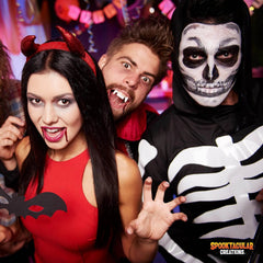 36 Pcs Halloween Makeup Kit,Halloween Family Makeup Set Face Painting Kit with with Zombie Green Ooze,Fake Blood Costume and More for Vampire Cosplay - Creatique