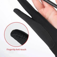 Anti-Touch Two-Finger Hand Painting Gloves Oil Painting Art Supplies Tablet Digital Board Screen Touch Drawing Anti-Fouling - Creatique