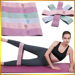Ultimate Fabric Resistance Bands for Yoga & Pilates - Hip Circle Expander Loops for Enhanced Gym Training & Workouts - Creatique