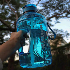 Motivational 3L Water Bottle with Straw & Handle - Leak Proof, BPA Free, Perfect for Active Men & Women - Creatique