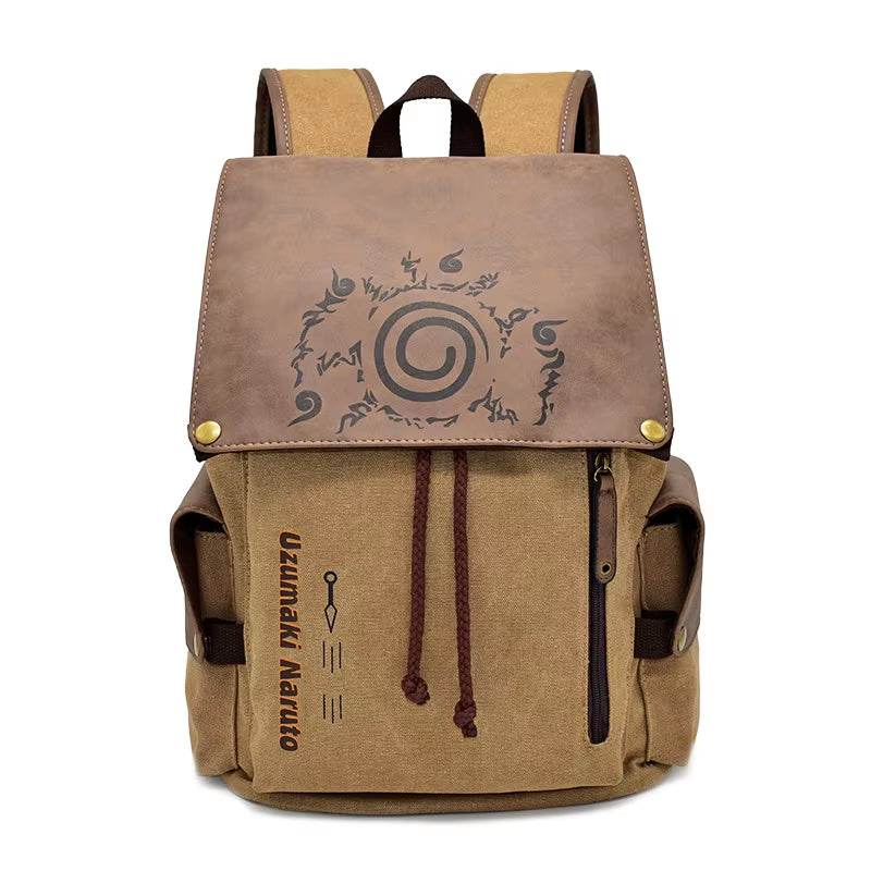 One Piece & Naruto Anime Canvas Backpack - Perfect School Bag for Students & Great Gift Idea! - Creatique