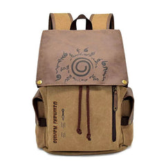 One Piece & Naruto Anime Canvas Backpack - Perfect School Bag for Students & Great Gift Idea! - Creatique