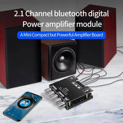Bluetooth Amplifier ZK-MT21 – 2X50W + 100W, 2.1 Channel - Creatique