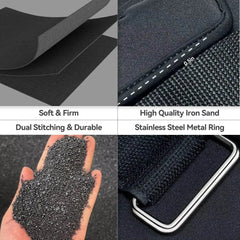 Adjustable Wrist and Ankle Weights for Men & Women - Versatile 1-10 lbs Leg Weights for Enhanced Gym Fitness - Creatique