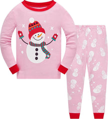Little Boys & Girls Christmas Pajamas Sets for Toddler – 100% Cotton Dinosaur & Starry Sleepwear - Creatique