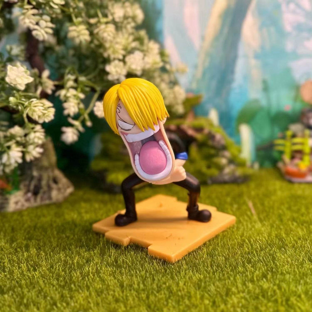 One Piece Action Figures – 15cm Luffy, Sanji & Zoro Collectible PVC Models - Creatique