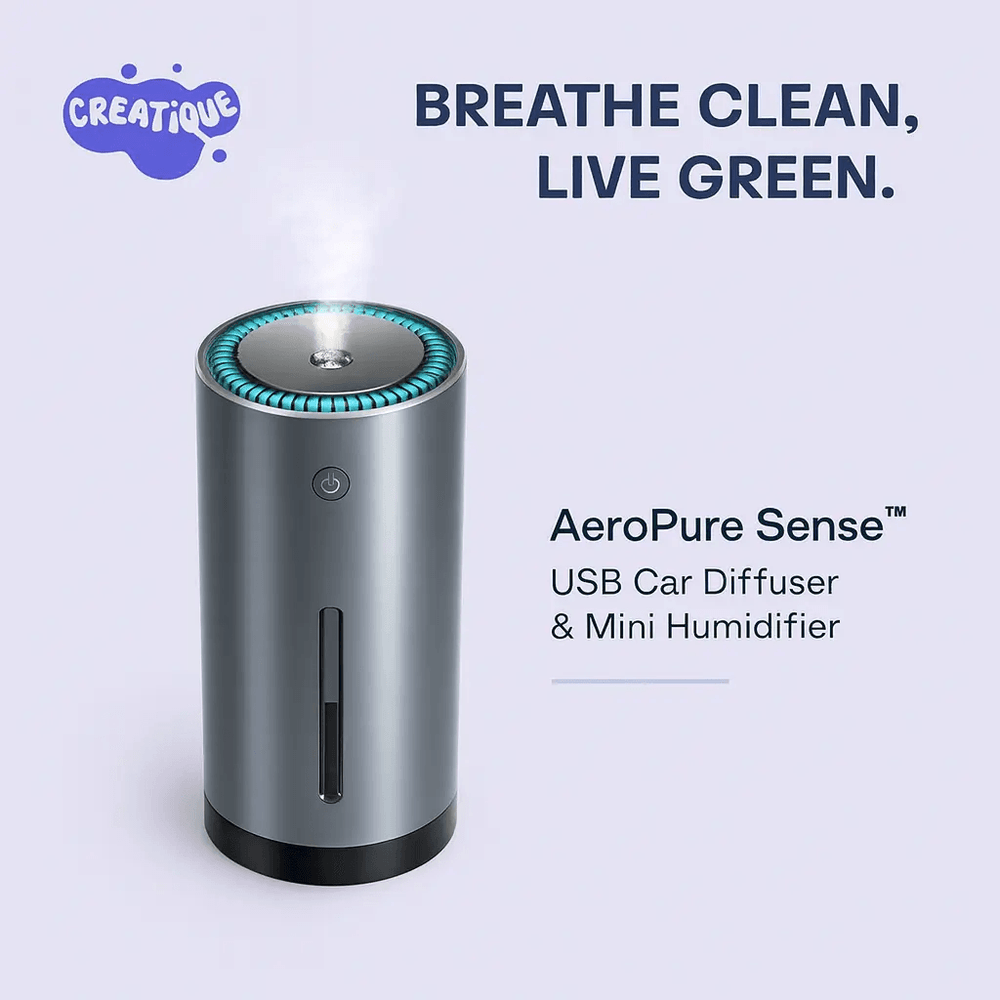 USB Car Diffuser – AeroPure Sense™ Air Freshener & Humidifier - Creatique