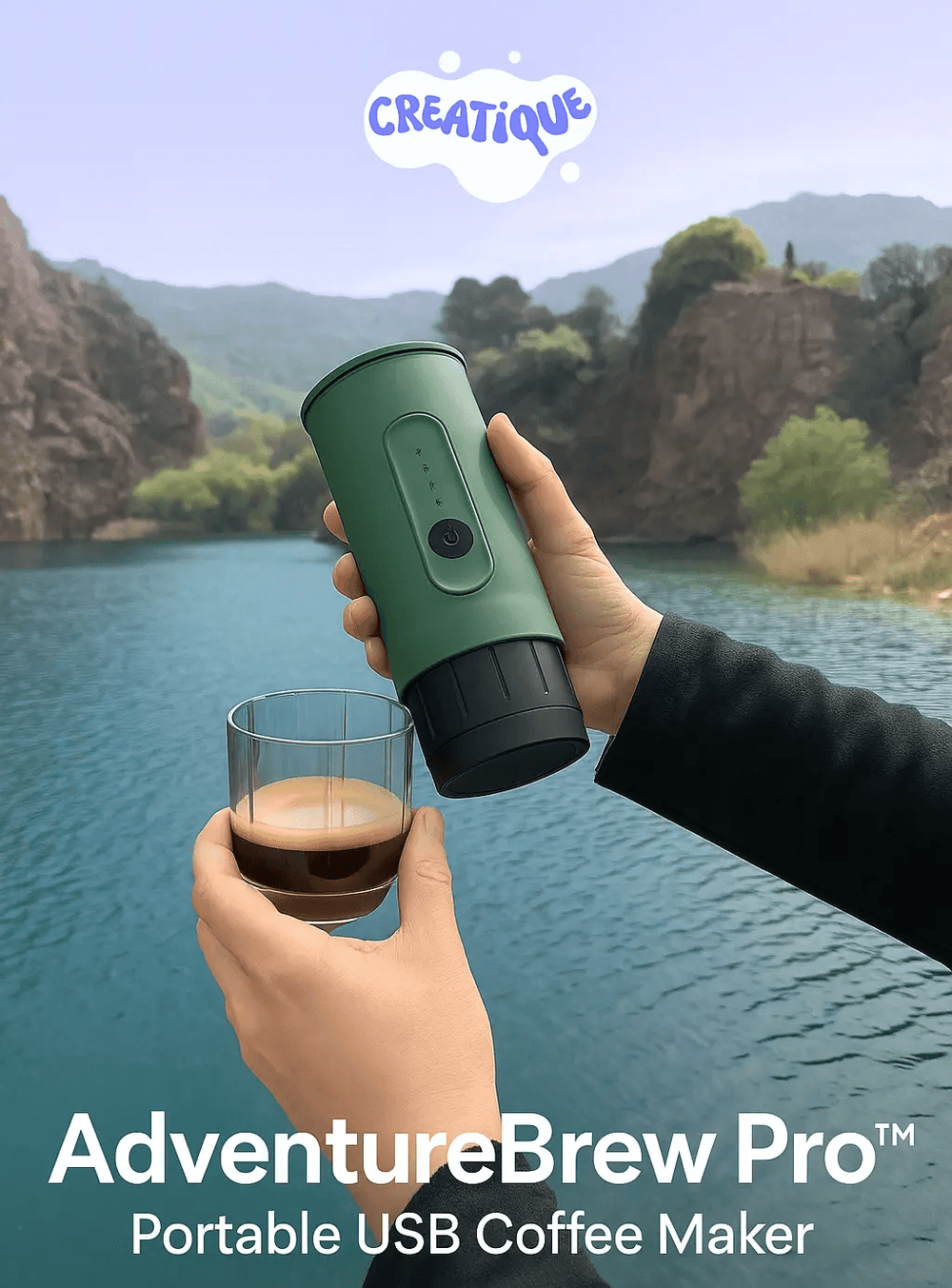 AdventureBrew Pro™ – Portable USB Coffee Maker - Creatique
