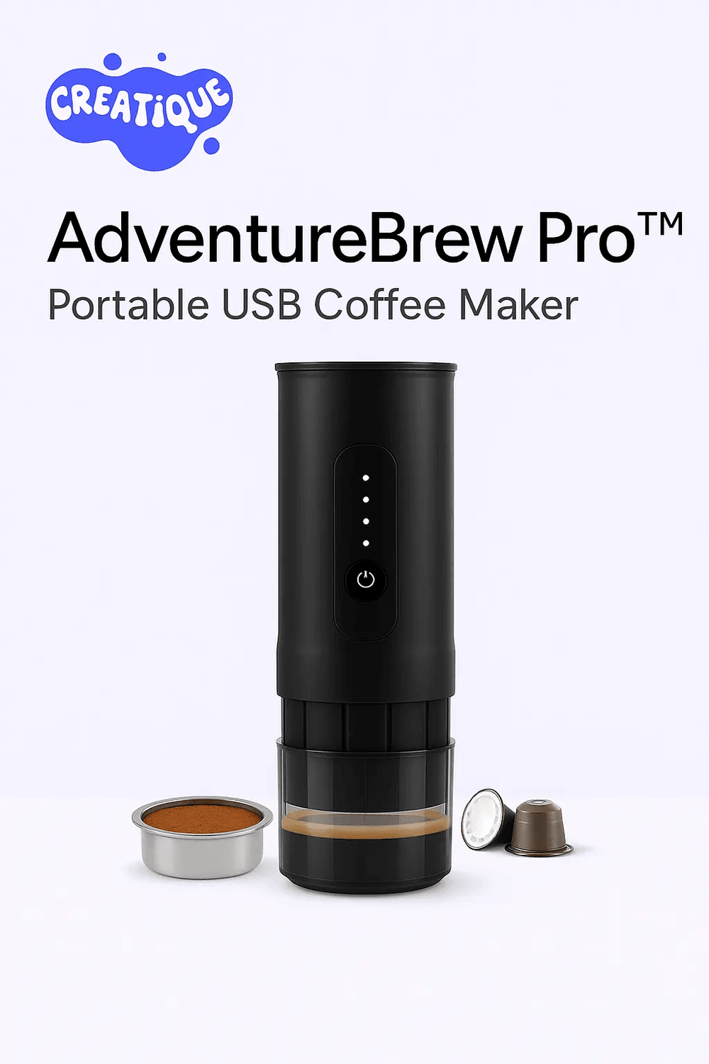 AdventureBrew Pro™ – Portable USB Coffee Maker - Creatique