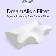 DreamAlign Elite™ Memory Foam Pillow – Neck Alignment - Creatique