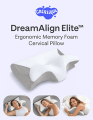 DreamAlign Elite™ Memory Foam Pillow – Neck Alignment - Creatique