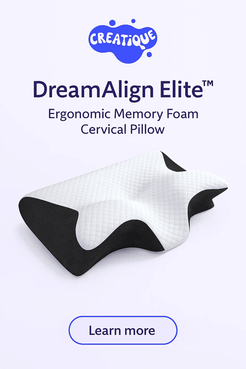 DreamAlign Elite™ Memory Foam Pillow – Neck Alignment - Creatique