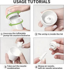 Compact Rechargeable Mini Air Pump & SOS Lamp - Perfect for Camping, Pool Floats, Air Beds, and Vacuum Storage Bags! - Creatique