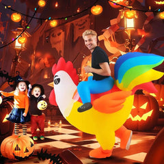 Playful Rooster Rider Costume - Creatique
