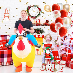 Playful Rooster Rider Costume - Creatique