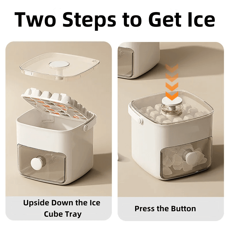 Revolutionary 48-Compartment Salad Storage & Ice Cube Maker - Space-Saving, Food-Grade Plastic Design! - Creatique