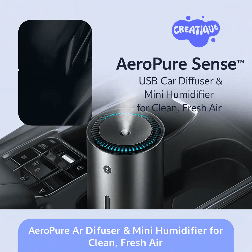 USB Car Diffuser – AeroPure Sense™ Air Freshener & Humidifier - Creatique