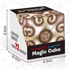 Magic Infinite Cosmic Cube Shasibo Cubes Magnetic Changeable Cubes Magnetic Cubes Magnet Fidget Antistres Flip Cubic Puzzle Toys - Creatique