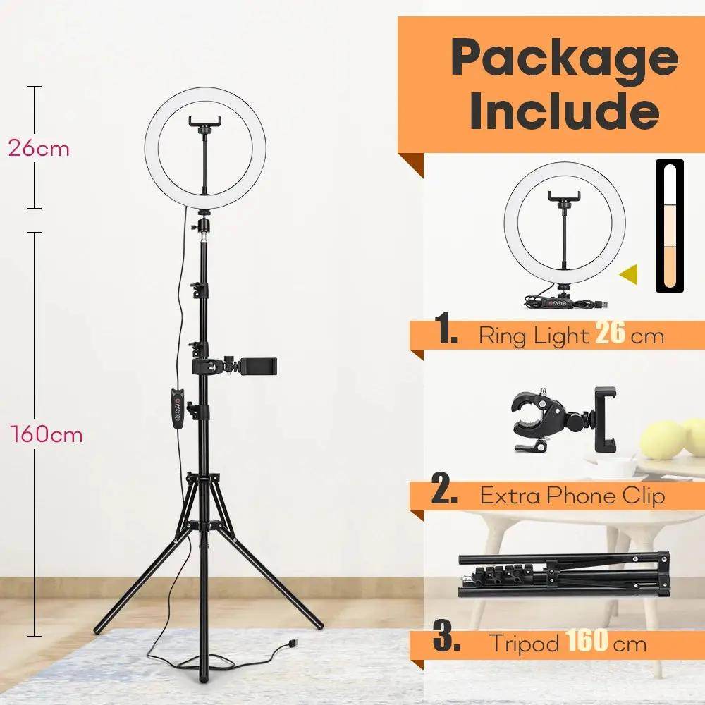 Ultimate Tripod with LED Ring Light for Stunning Selfies & Professional Photography – Perfect for YouTube Live Streaming! - Creatique