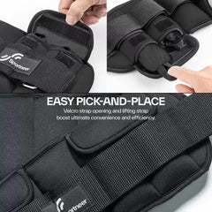 Adjustable Wrist and Ankle Weights for Men & Women - Versatile 1-10 lbs Leg Weights for Enhanced Gym Fitness - Creatique