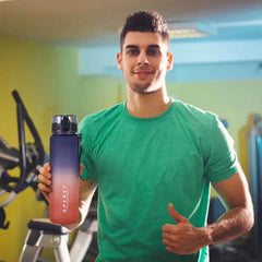 Vibrant Large Capacity Reusable Water Bottles with Handle - Perfect for Fitness, Gym, and Outdoor Adventures! - Creatique