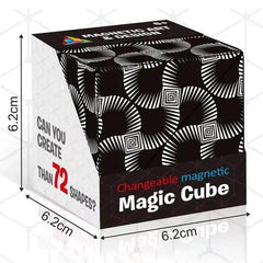 Magic Infinite Cosmic Cube Shasibo Cubes Magnetic Changeable Cubes Magnetic Cubes Magnet Fidget Antistres Flip Cubic Puzzle Toys - Creatique