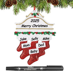 Personalized Christmas Ornaments 2025 – Custom Family Ornaments with Names for Holiday Decor - Creatique