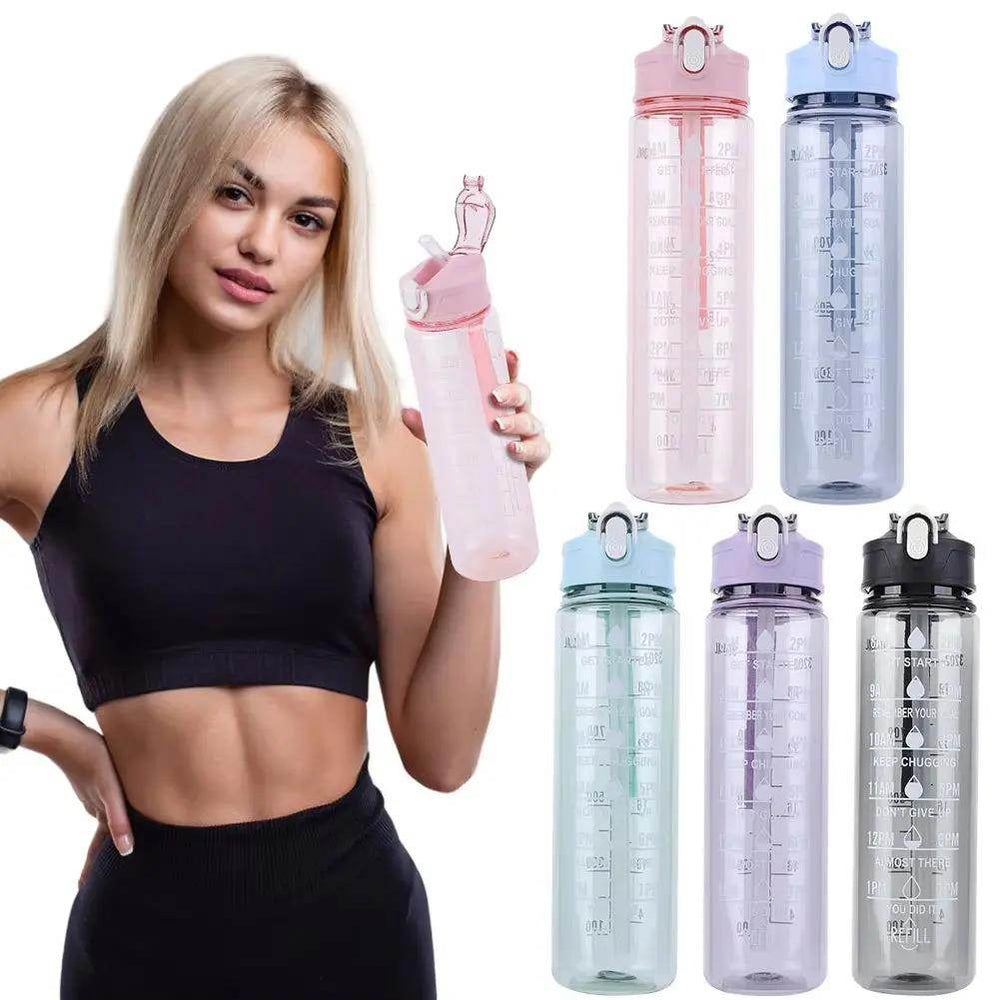 Stay Hydrated in Style: 800ml Leakproof Sports Water Bottle with Straw & Handle - Perfect for Boys and Girls on the Go! - Creatique