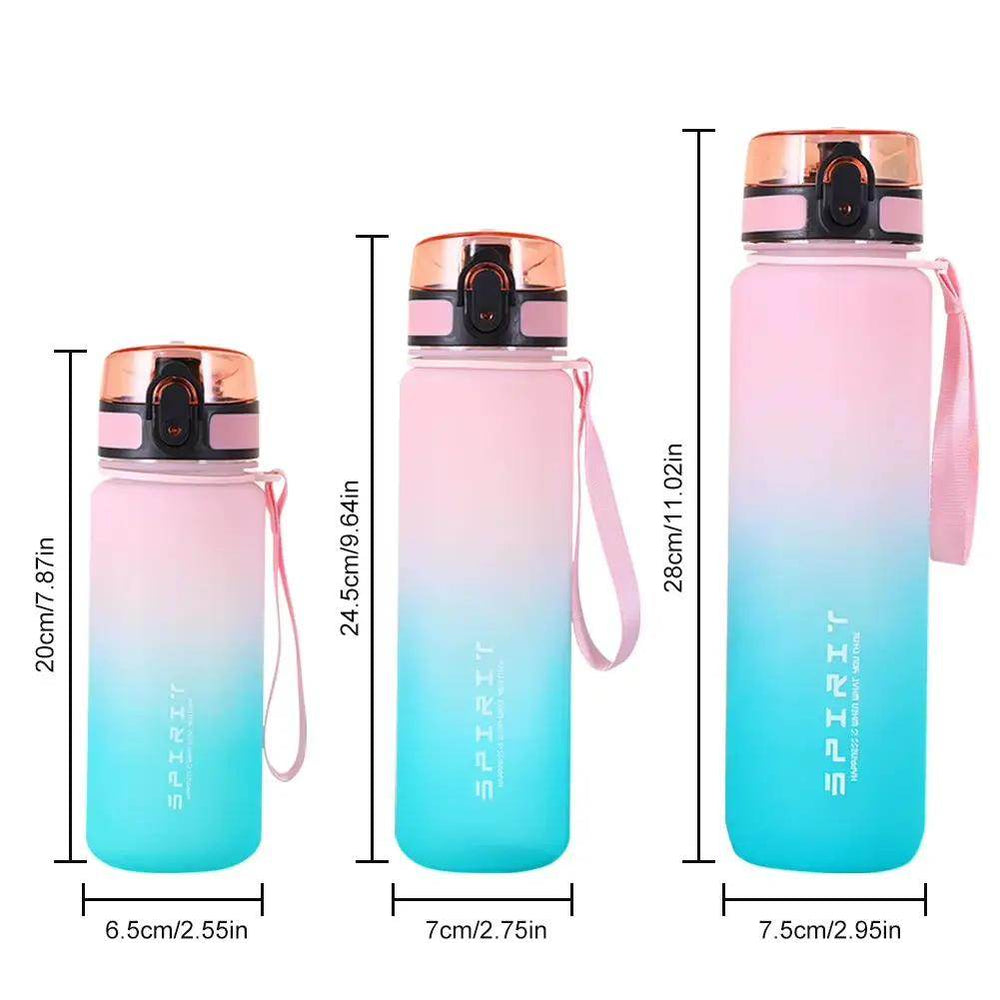 Vibrant Large Capacity Reusable Water Bottles with Handle - Perfect for Fitness, Gym, and Outdoor Adventures! - Creatique