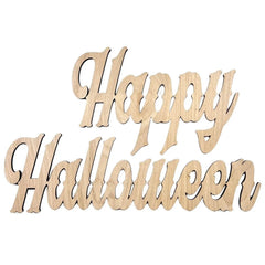 Happy Halloween Birch Wood Sign - Creatique