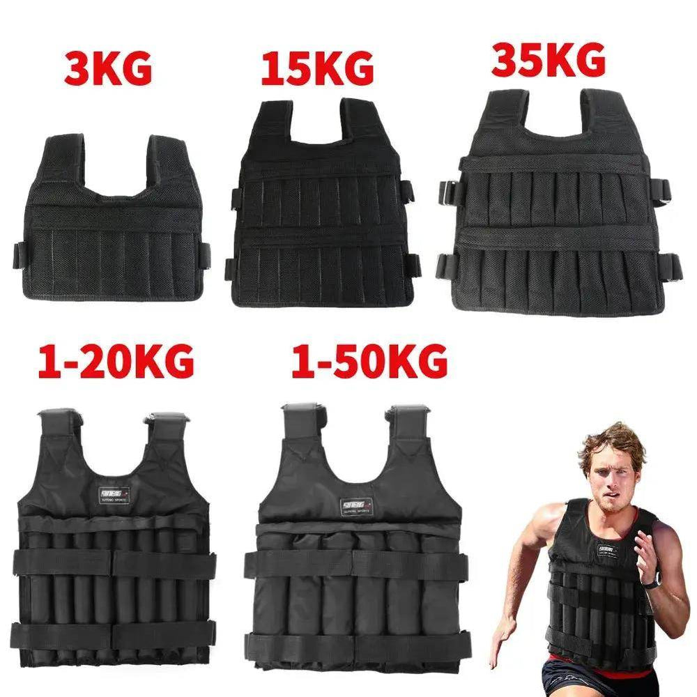 Adjustable Weight Training Vest - 1-50Kg Fitness Jacket for Running & Workout (Emptyjacket) - Creatique