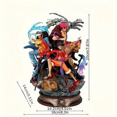 20cm One Piece Supernova Captains Figures - Luffy, Kid & Law Battle of Onigashima Collectible Models & Gift Toys - Creatique