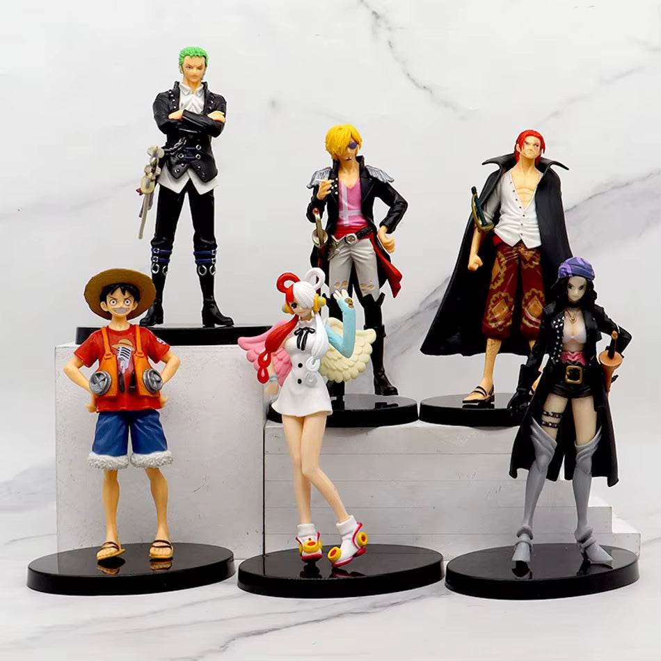 One Piece Figure Theater Edition – Film Red Action Figures: Robin, Zoro, Luffy, Nami, Sanji & Uta Collectible Toy Set - Creatique